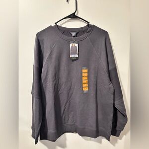 Eddie Bauer Charcoal Raglan Crewneck